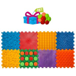 Masážna podložka Ortek Mix Puzzles, 8 dielikov + bezplatné vzory
