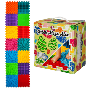 Senzomotorický masážny koberec Puzzle "Mega Mix" 14 prvkov
