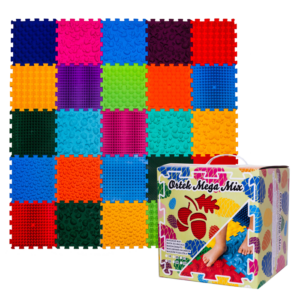 Masážna ortopedická podložka Puzzle "Mix" 25 prvkov