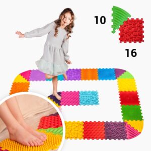 Masážna podložka Ortek Puzzle 16 prvkov + 10 trojuholníkov