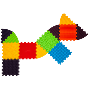 Masážna podložka Ortek Puzzle Morské 8 prvkov + 8 trojuholníkov